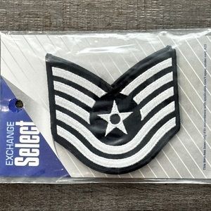New 2-Pack Military Air Force Small TSgt/E-6 Rank Patches